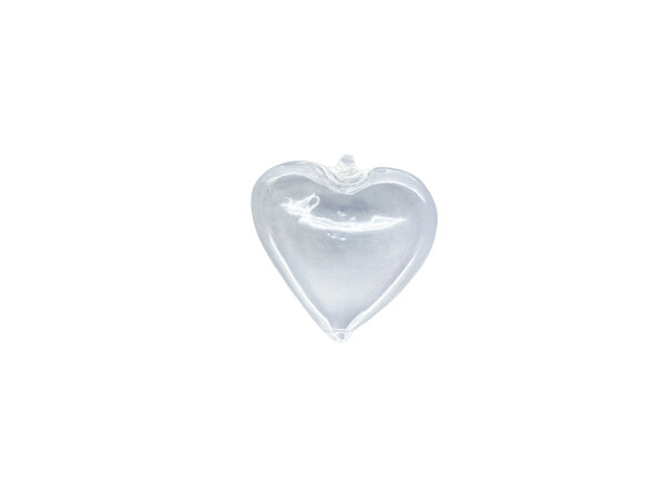 heart with hook, clear, small