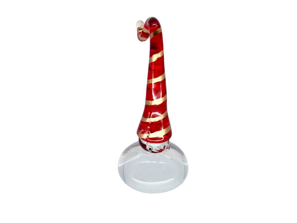 imp with curved cap, clear