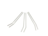 glass straw, clear, bent, 21cm, &Oslash;8mm, 10 x 10er Set