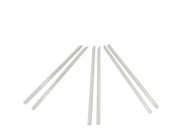 glass straw, clear, straight, 21cm, &Oslash;8mm, box of 100pcs