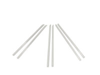 glass straw, clear, straight, 21cm, Ø8mm, box of 100pcs