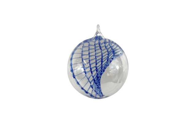 ball with twisted net inside 8cm, blue