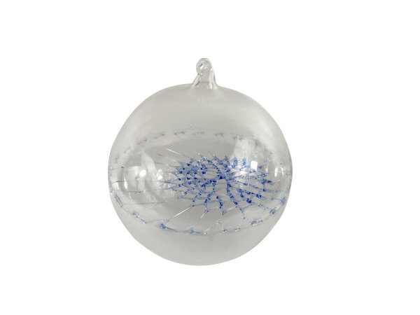 Kugel m. Netz &Oslash;12cm, blau