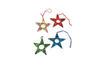paperquilling star, 4 colours assorted