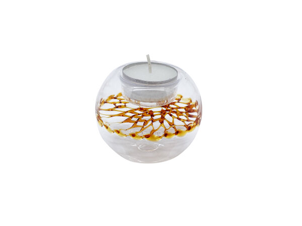 tealight with net small, gold